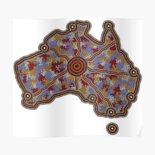 Authentic Aboriginal Art - Aboriginal Australia Poster
