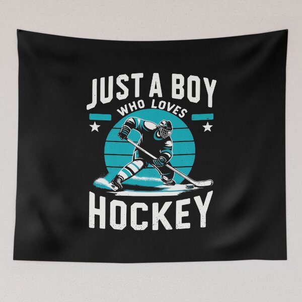 Item preview, Funny Hockey Just A Boy Who Loves Hockey designed and sold by DawnPatricia.