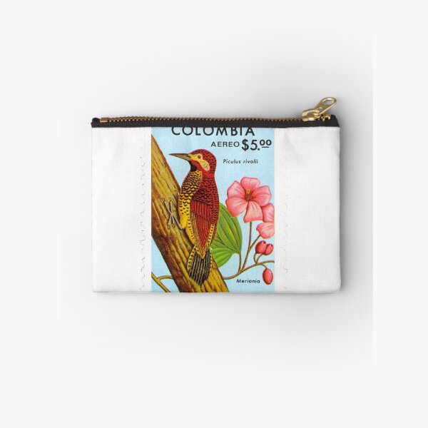 Item preview, Columbian Crimson Mantled Woodpecker Columbia Postage Stamp designed and sold by red-amber65.