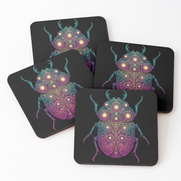 Item preview, Multi-Eyed Cosmic Beetle Beast: Surreal Bizzare Creature designed and sold by SebastianSpace.