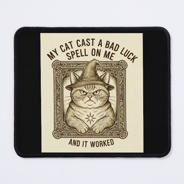 Item preview, My Witch Cat Cast a Spell on Me and It Worked designed and sold by plastikelectrik.
