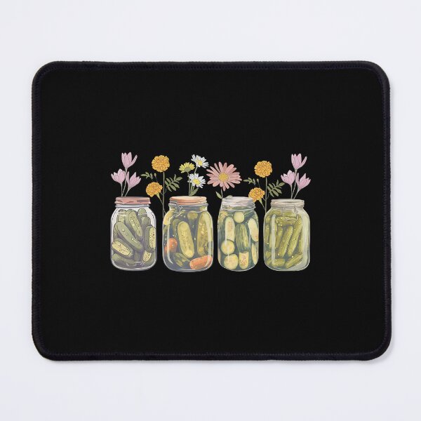 Item preview, Vintage Canned Pickles Wildflower Canning Season Pickle Jar designed and sold by MyraLorri.