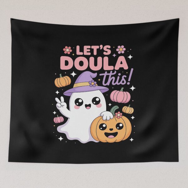 Item preview, Let's Doula This Ghost Pumpkin Midwife Postpartum Halloween designed and sold by TechnicalSara.