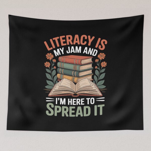 Item preview, Literacy Is My Jam And I’m Here To Spread it  designed and sold by NailMolisa.