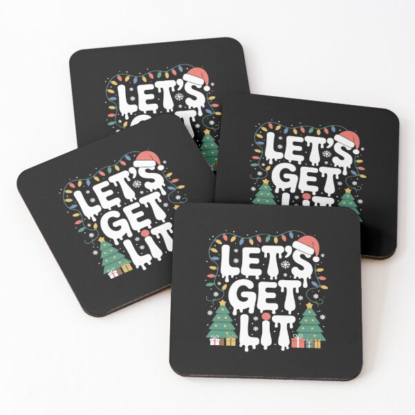 Item preview, Let's Get Lit Christmas Xmas Party Holiday Drinking designed and sold by TechnicalSara.