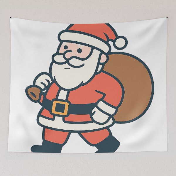 Item preview, Festive Santa Character Vector Art designed and sold by mbmstores.