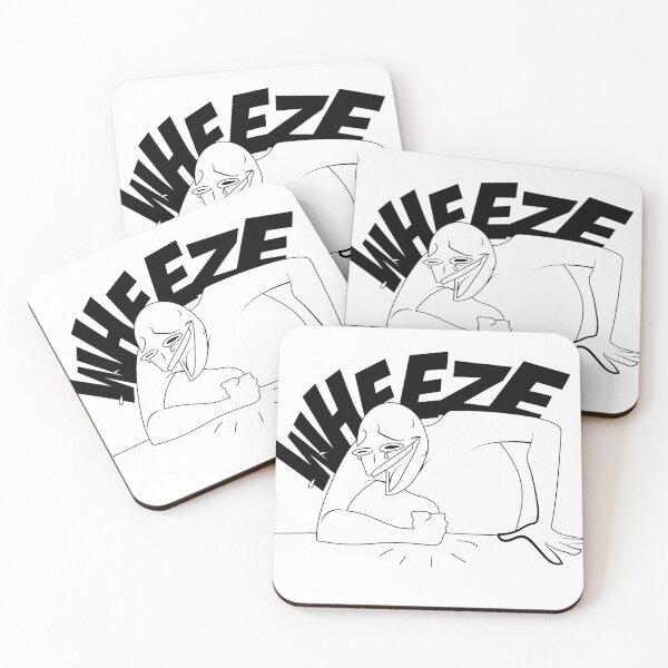Item preview, Wheeze Meme Reaction Silhouette – Funny Minimalist Art designed and sold by adrian noble.