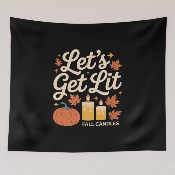Item preview, Let's Get Lit Fall Scented Candles Autumn Thanksgiving designed and sold by TechnicalSara.