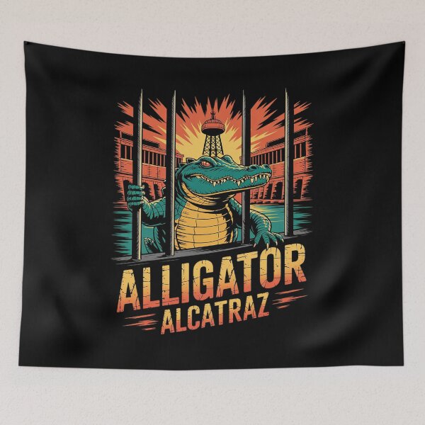 Item preview, Funny Alligator Alcatraz, Florida Everglades Prison 5  designed and sold by MyzoToyota.