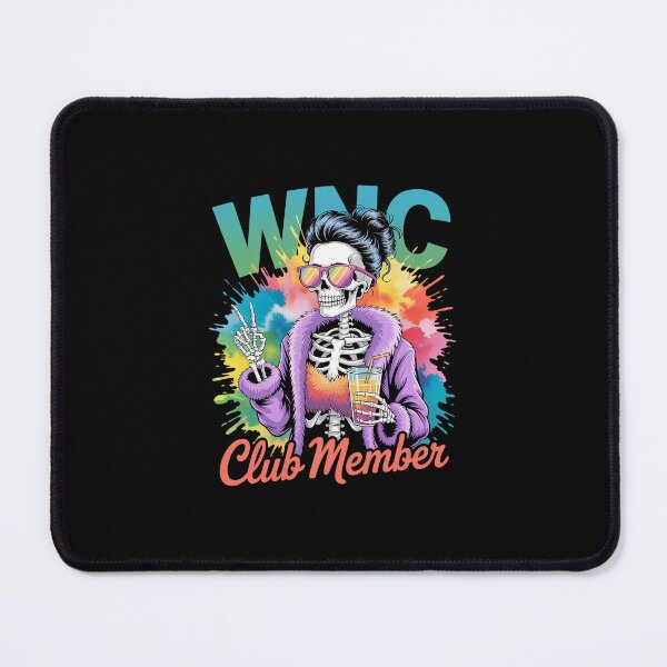 Item preview, Floral WDNC We Do Not Care Club Skeleton Girl designed and sold by IhanVaanMaArt.