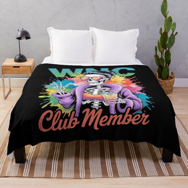 Item preview, Floral WDNC We Do Not Care Club Skeleton Girl designed and sold by IhanVaanMaArt.