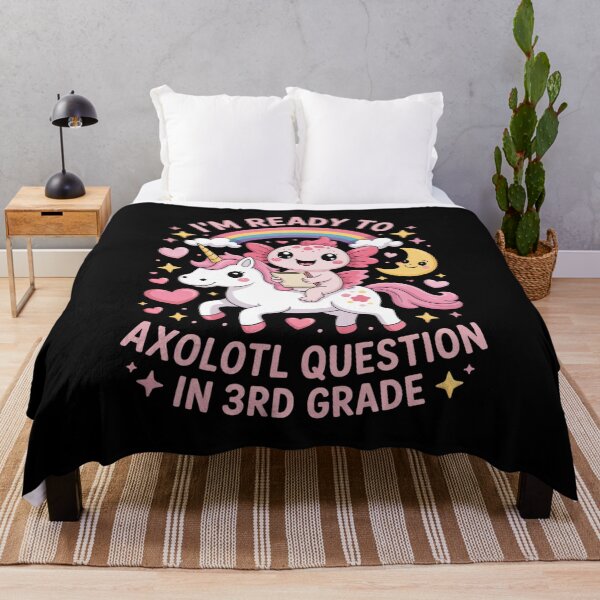 Item preview, Ready to 3rd Grade Axolotl Questions Back to School Girls  designed and sold by visionnen.