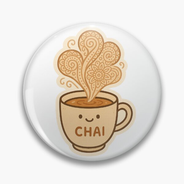 Item preview, Cute Chai Cup with Mandala Steam Sticker designed and sold by MonkHub.