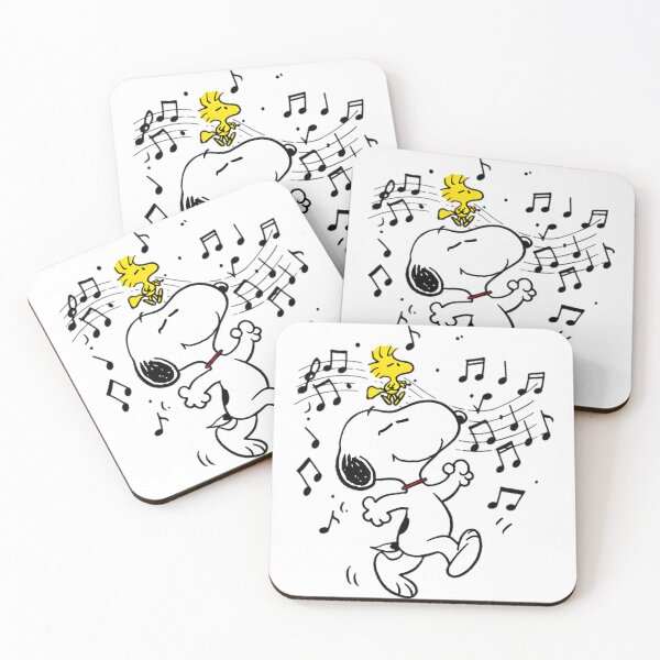 Artikelvorschau, Tanzender Snoopy und Woodstock-Musik-Vibes entworfen und verkauft von AhmedToys.