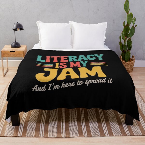 Item preview, Literacy Is My Jam And I'm Here To Spread Literacy Teacher 5 designed and sold by NailMolisa.