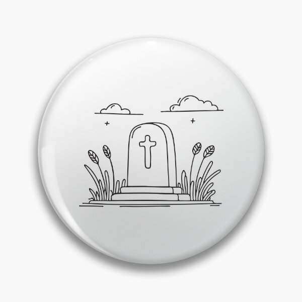 Item preview, A tomb standing near wild grass under an open sky designed and sold by rasagamastore.