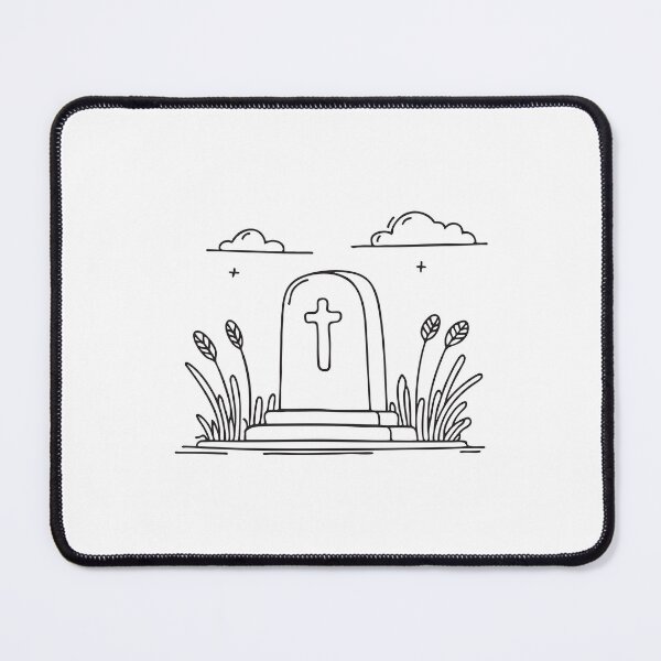 Item preview, A tomb standing near wild grass under an open sky designed and sold by rasagamastore.