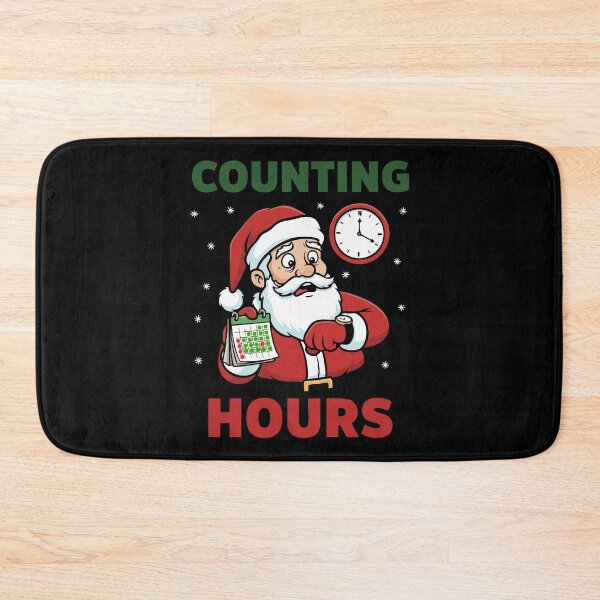 Item preview, Counting Hours Santa Christmas Countdown Design designed and sold by graphicnew.