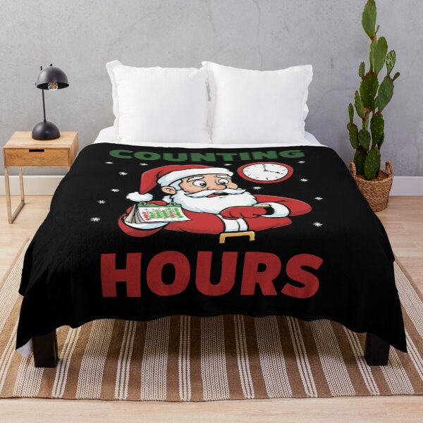 Item preview, Counting Hours Santa Christmas Countdown Design designed and sold by graphicnew.