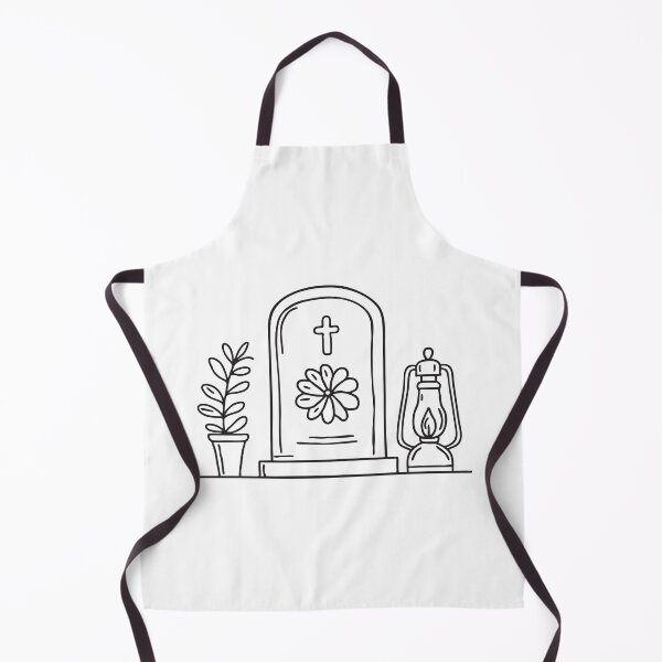 Item preview, A tomb with a floral emblem beside a lantern in a quiet graveyard designed and sold by rasagamastore.