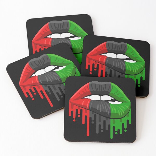 Item preview, African Flag Lips, Black History, American Juneteenth,Kwanzaa Decor designed and sold by GoldenSunsetBloom.