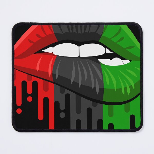 Item preview, African Flag Lips, Black History, American Juneteenth,Kwanzaa Decor designed and sold by GoldenSunsetBloom.