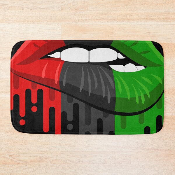 Item preview, African Flag Lips, Black History, American Juneteenth,Kwanzaa Decor designed and sold by GoldenSunsetBloom.