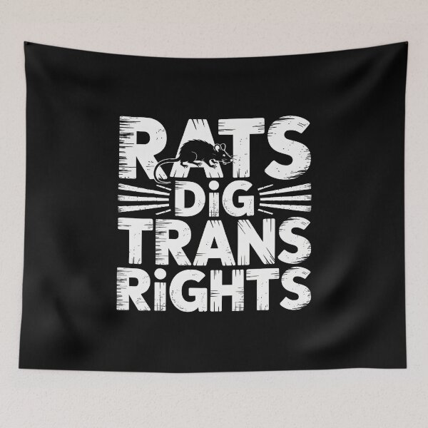 Item preview, Rats Dig Trans Rights Queer Support Ally Lgbtq - designed and sold by MaudeGloria.