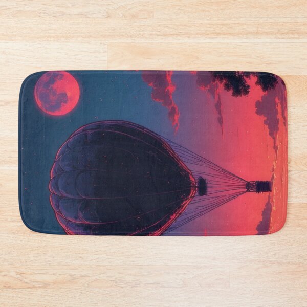 Item preview, Hot air balloon over peaceful river landscape designed and sold by Mianku | Für das Leben.