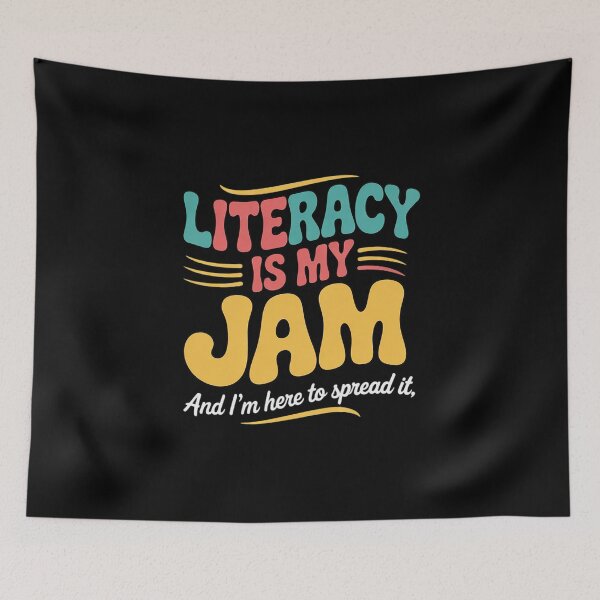 Item preview, Literacy Is My Jam And I'm Here To Spread Literacy Teacher  designed and sold by NailMolisa.