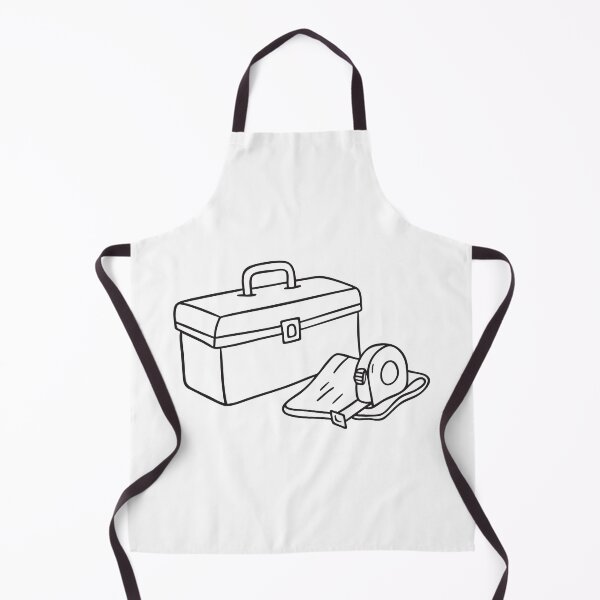 Item preview, A toolbox beside a tape measure and folded handkerchief designed and sold by rasagamastore.