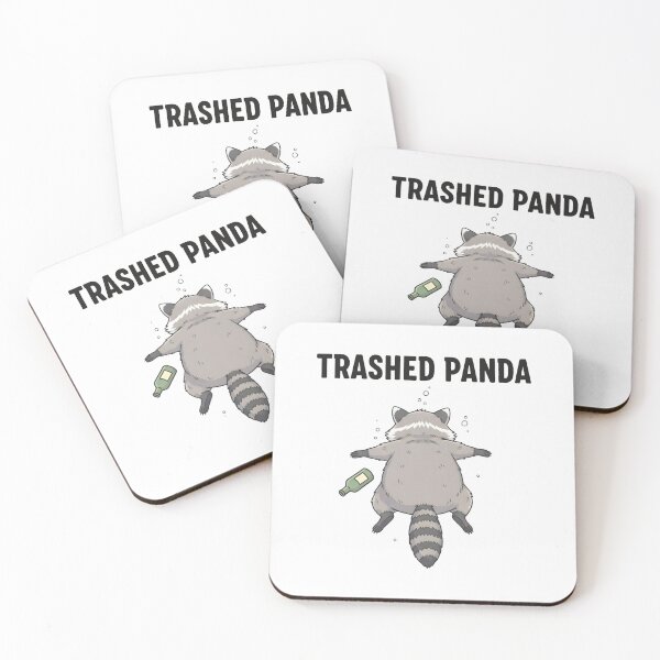 Item preview, Trashed Panda Funny Animal Party Animal Drinking Panda designed and sold by AurelieGerhold.