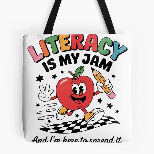 Item preview, Literacy Is My Jam Literacy Teacher Reading interventionist 5  designed and sold by NailMolisa.