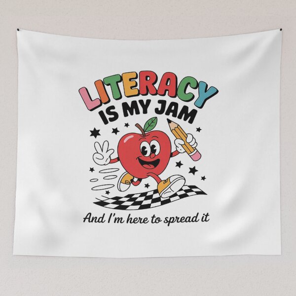 Item preview, Literacy Is My Jam Literacy Teacher Reading interventionist 5  designed and sold by NailMolisa.