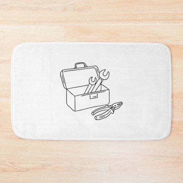 Item preview, A wrench inside and pliers beside an opened toolbox designed and sold by rasagamastore.