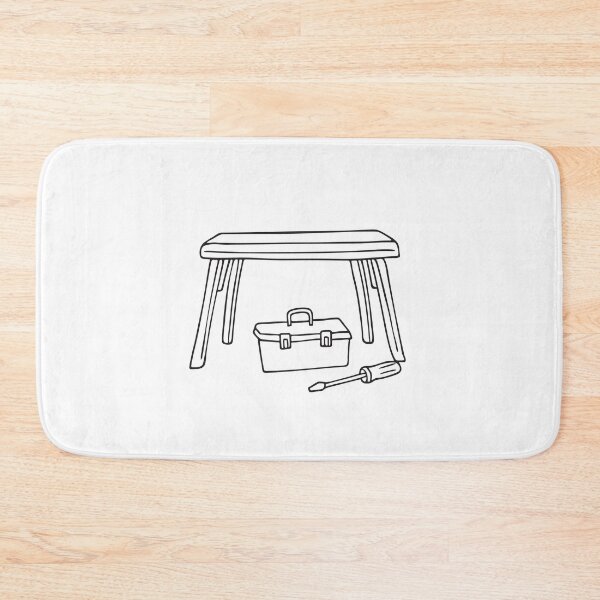 Item preview, A toolbox under a workbench beside a screwdriver designed and sold by rasagamastore.