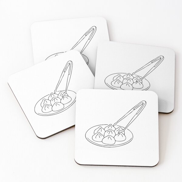 Item preview, Tongs beside a plate of cooked dumplings designed and sold by rasagamastore.