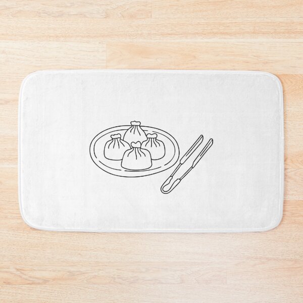 Item preview, A plate of cooked dumplings with tongs on the side designed and sold by rasagamastore.
