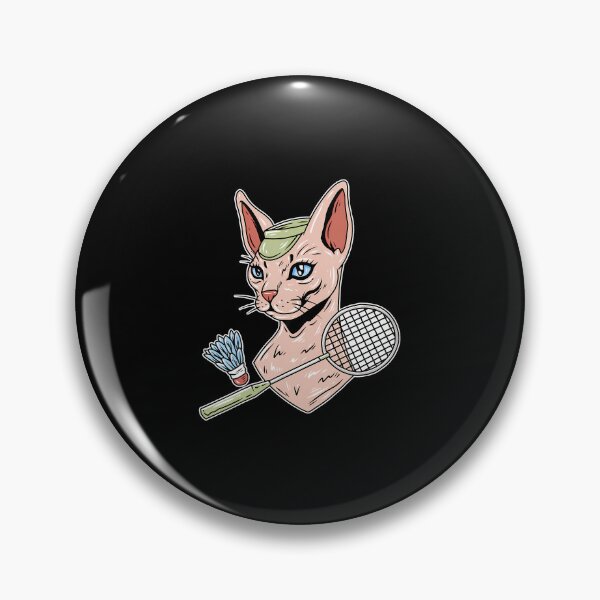 Item preview, Funny Badminton Devon Rex Cat Shuttlecock designed and sold by DonnieSandra.