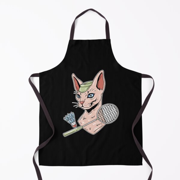 Item preview, Funny Badminton Devon Rex Cat Shuttlecock designed and sold by DonnieSandra.
