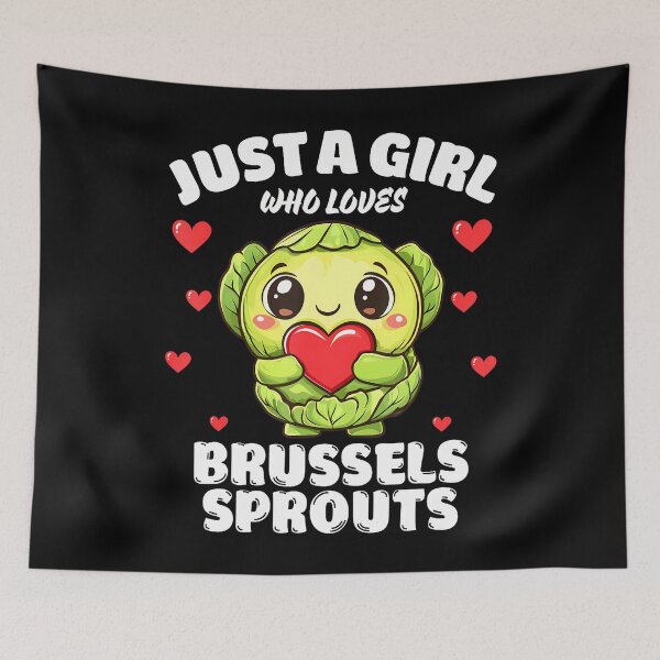 Item preview, Just A Girl Who Loves Brussels Sprouts designed and sold by MariaEdna1.