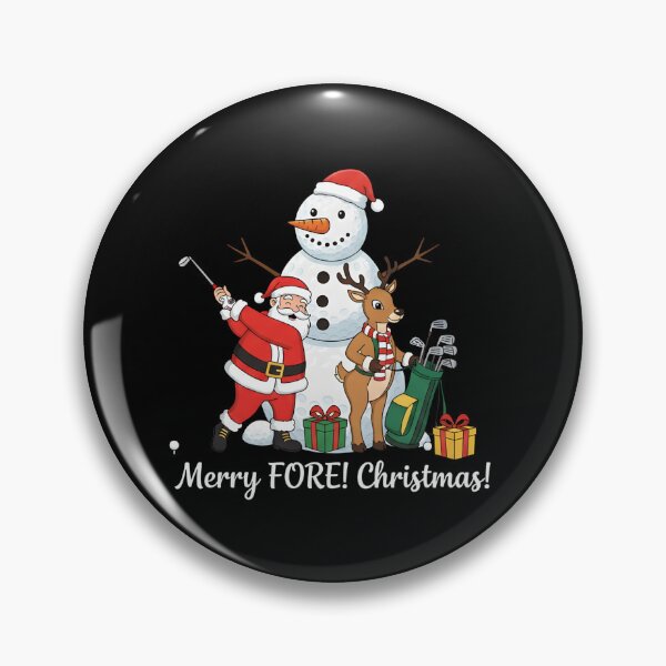 Item preview, Merry FORE! Christmas Santa Golf T-Shirt | Funny Golfer Gift & Reindeer Caddy Art designed and sold by Sitred123.