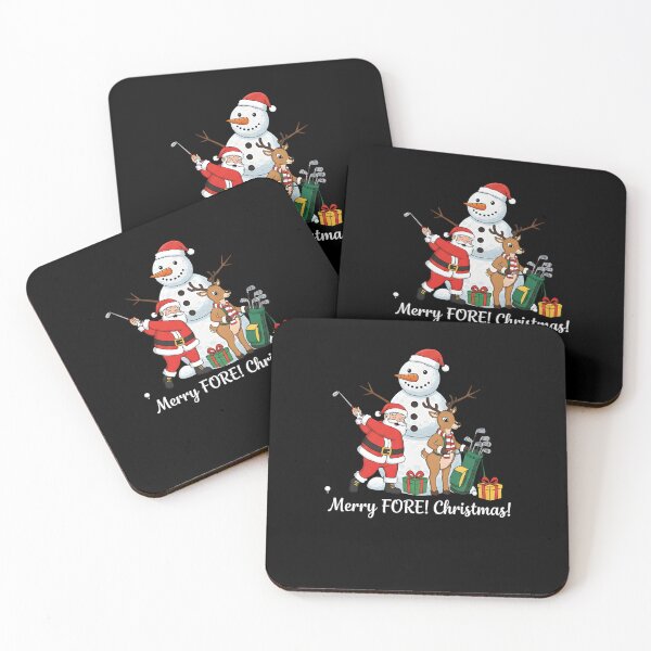 Item preview, Merry FORE! Christmas Santa Golf T-Shirt | Funny Golfer Gift & Reindeer Caddy Art designed and sold by Sitred123.