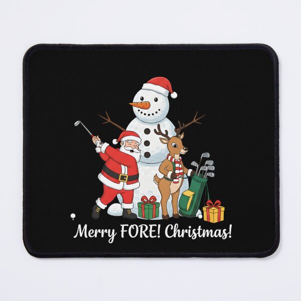 Item preview, Merry FORE! Christmas Santa Golf T-Shirt | Funny Golfer Gift & Reindeer Caddy Art designed and sold by Sitred123.