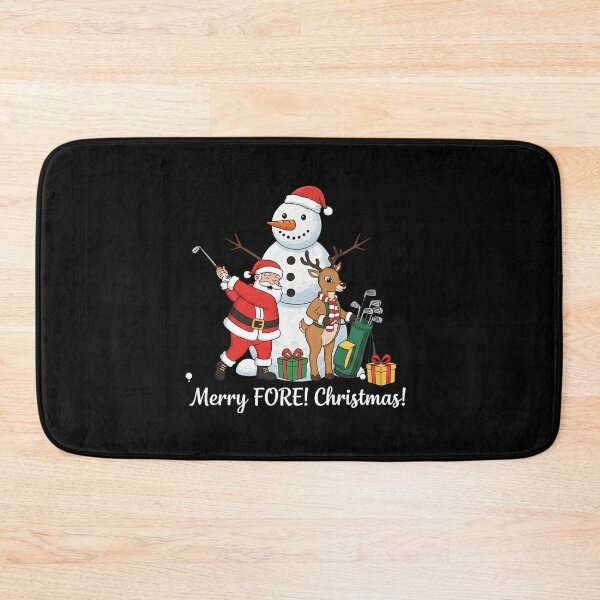 Item preview, Merry FORE! Christmas Santa Golf T-Shirt | Funny Golfer Gift & Reindeer Caddy Art designed and sold by Sitred123.
