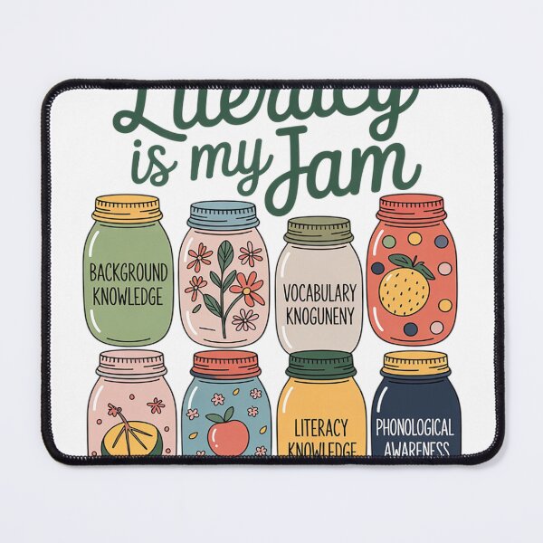 Item preview, Literacy is My Jam Literacy Teacher Reading Specialist  designed and sold by NailMolisa.
