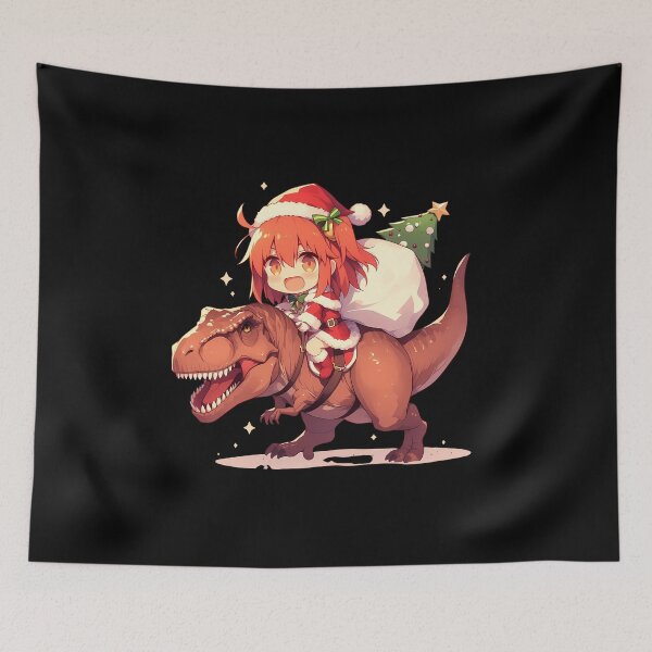 Item preview, Gudako Riding T-Rex Christmas Adventure Fate Grand Order Anime designed and sold by Raslbazola.