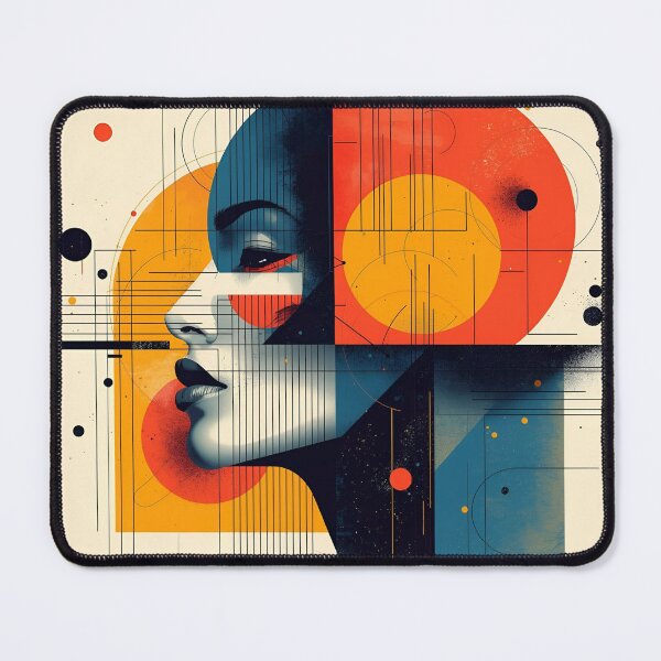 Item preview, Abstract Geometric Woman Portrait Pop Art Illustration designed and sold by Skill_&_Stone.