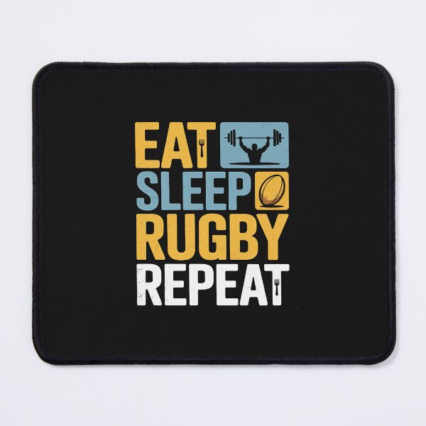 Item preview, Eat Sleep Rugby Repeat Rugby Lovers Sport designed and sold by TAYLOROUSDALE.
