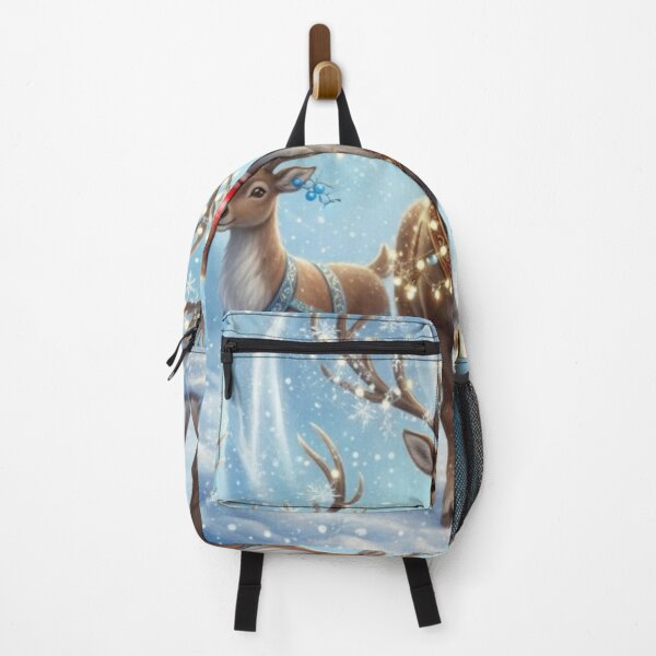 Item preview, Rudolph's Light: Three Reindeer in a Magical Winter Night designed and sold by Shawdar.